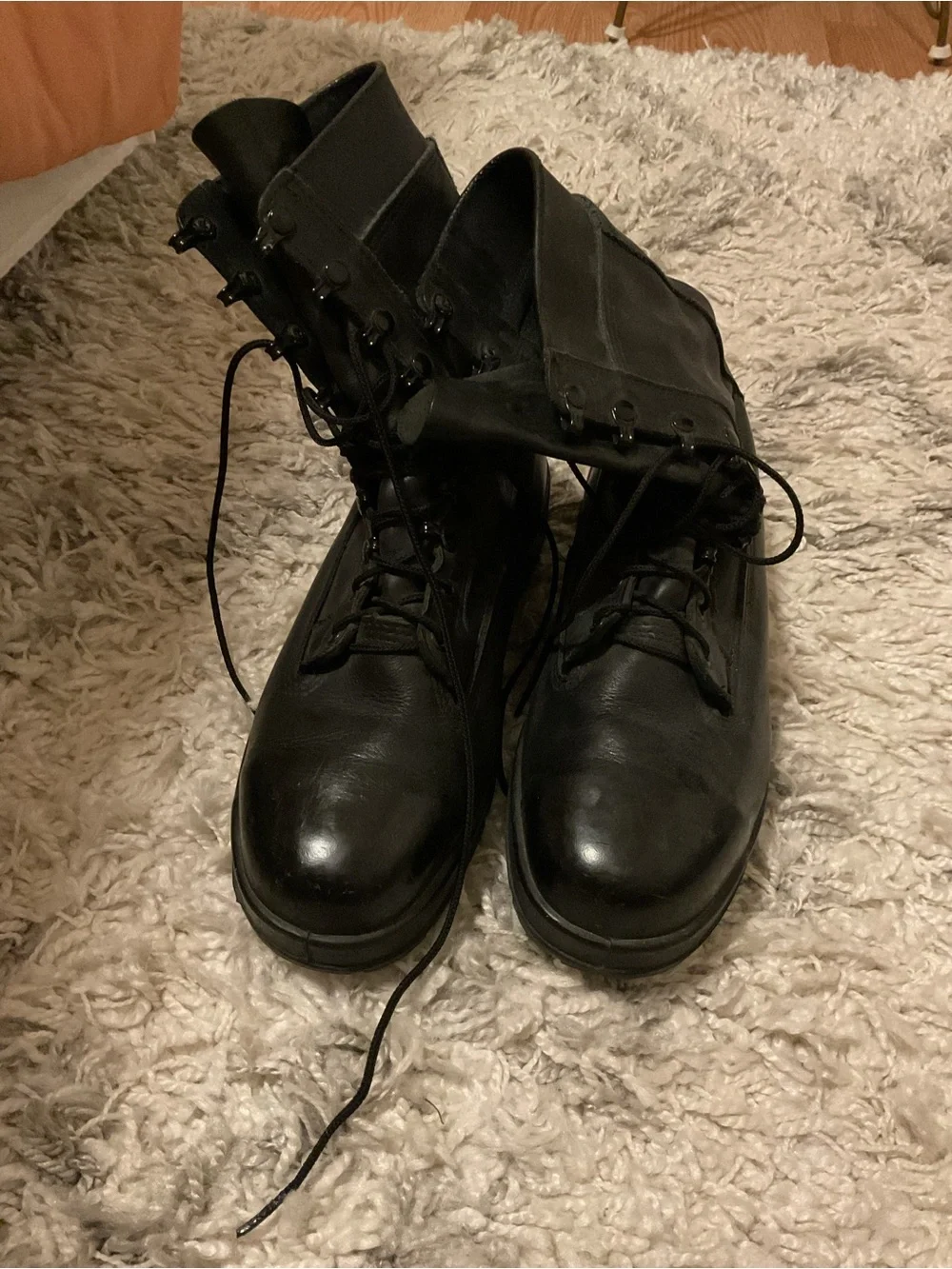 Vibram Men's Black Lace-Up Tactical Boots